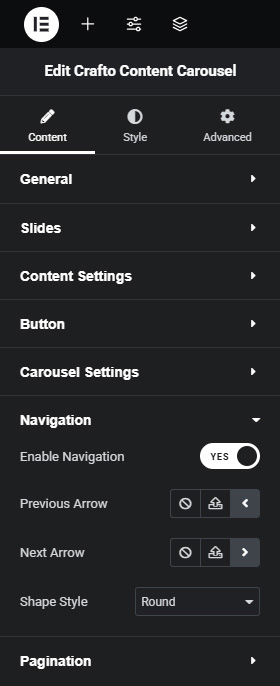 Content Carousel – Crafto Documentation