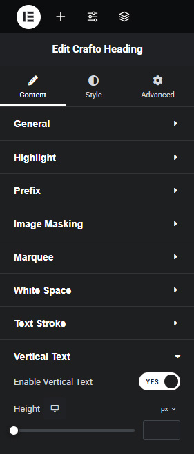 Heading – Crafto Documentation