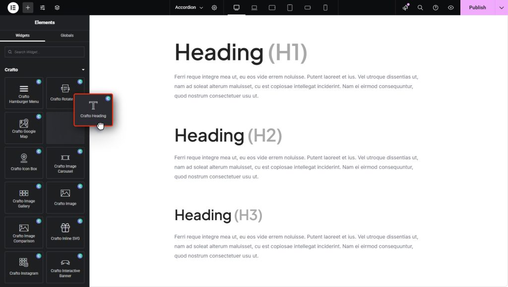 Heading – Crafto Documentation