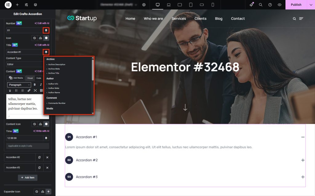 Automated Content Inject by Dynamic Tags – Crafto Documentation