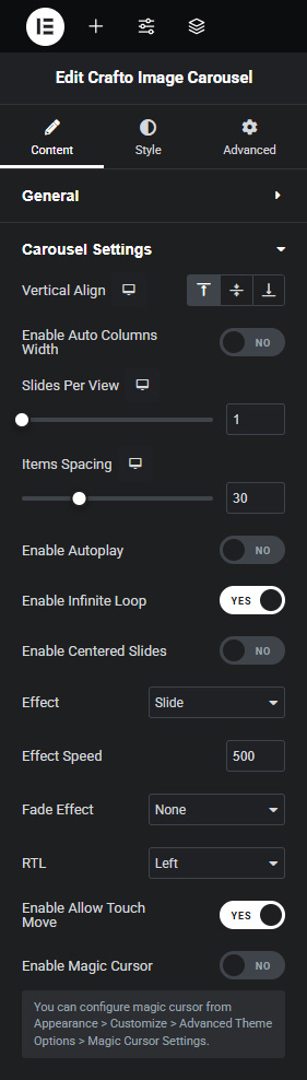Image Carousel – Crafto Documentation