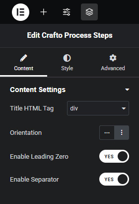 Process Steps – Crafto Documentation