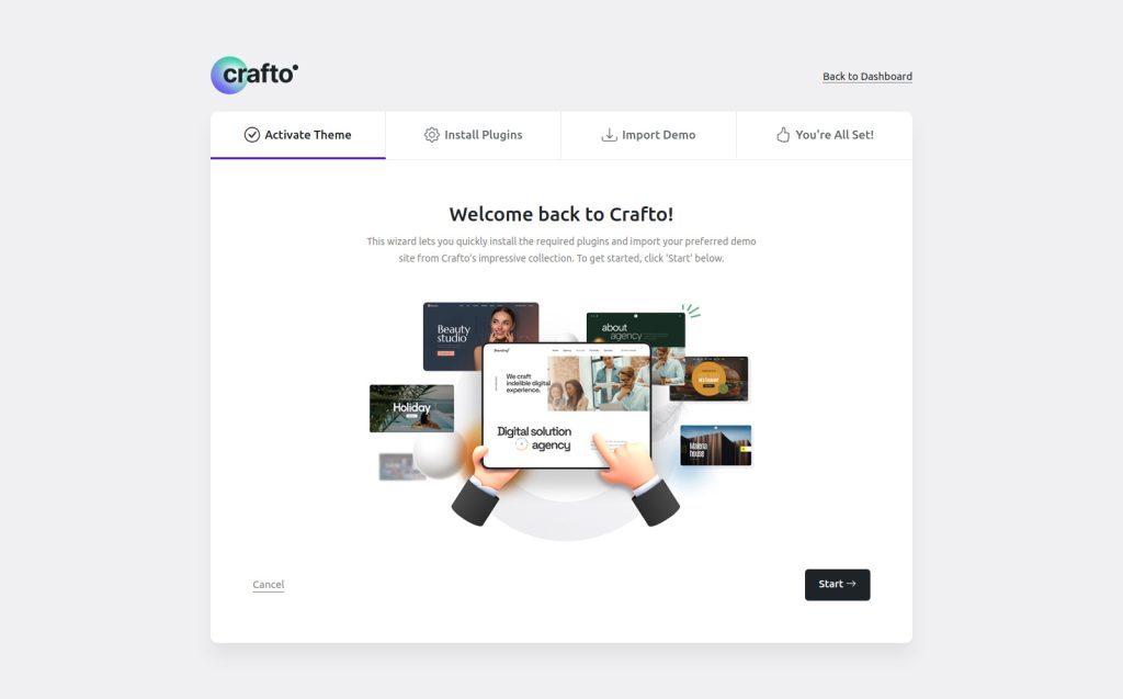 Crafto License Activation – Crafto Documentation