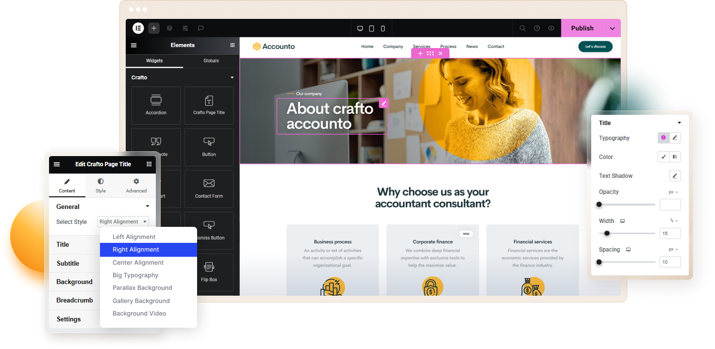 Page Title Builder - Crafto WordPress Website Builder